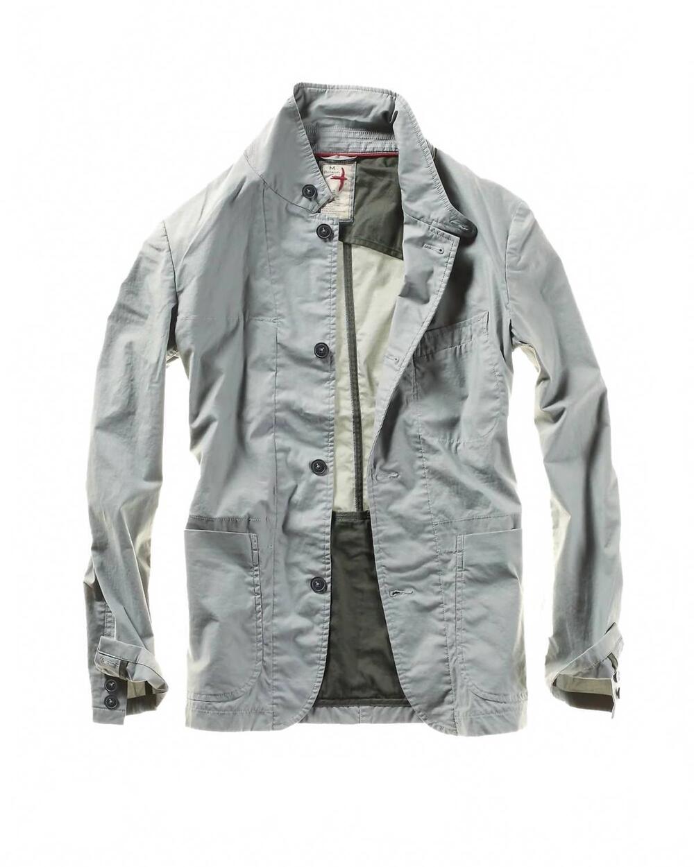 NEW RELWEN men's flyweight flex blazer in light steel